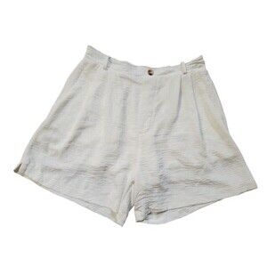 WS2 Shorts Women Large White Lined Ladies Country Club Yaught Travel Beach